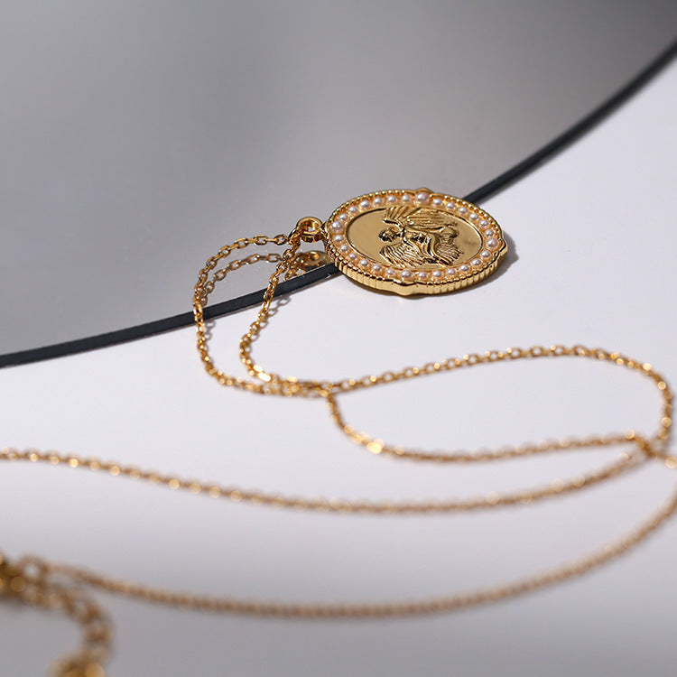 Women's Angel Necklace in 925 Sterling Silver – Symbol of Protection and Spiritual Elegance