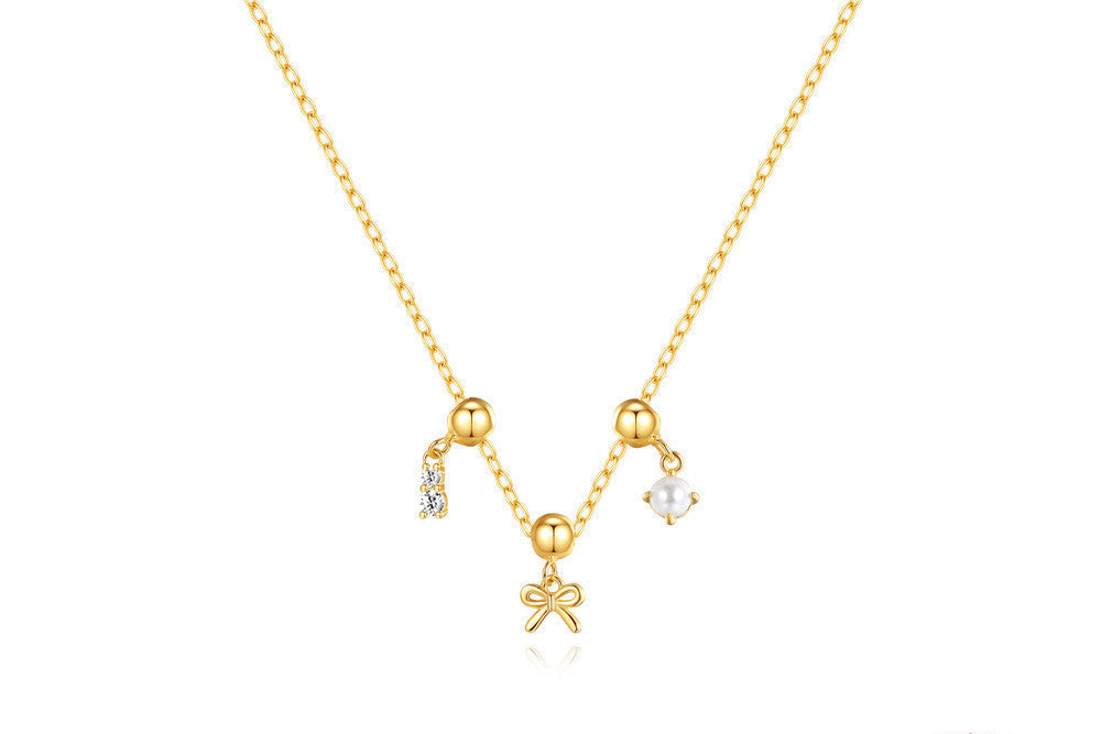 Collier Femme Tendance Argent 925 plaqué OR – Élégance Minimaliste