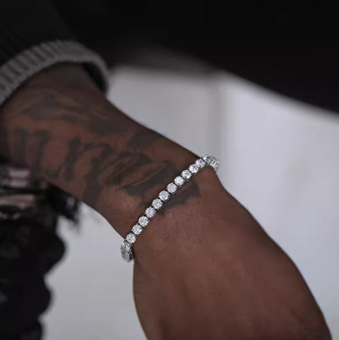 Bracelet Tendance Unisexe en ARGENT S925 ultra-brillant