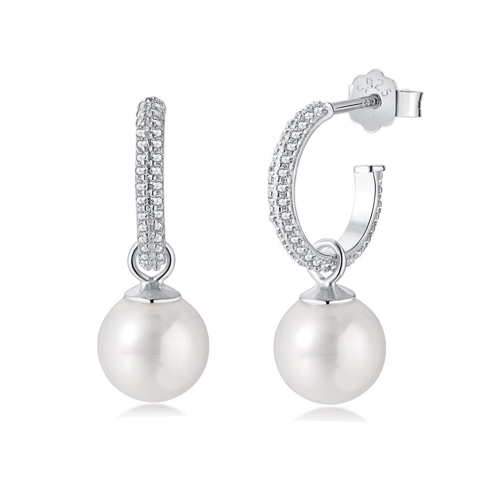Boucles d’oreilles Femme Perles de Luxe en Argent 925 – Beauté Délicate