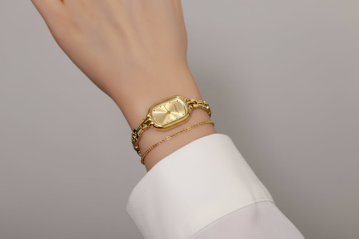 Montre Femme Minimaliste Ovale – Charme et Style Médiéval