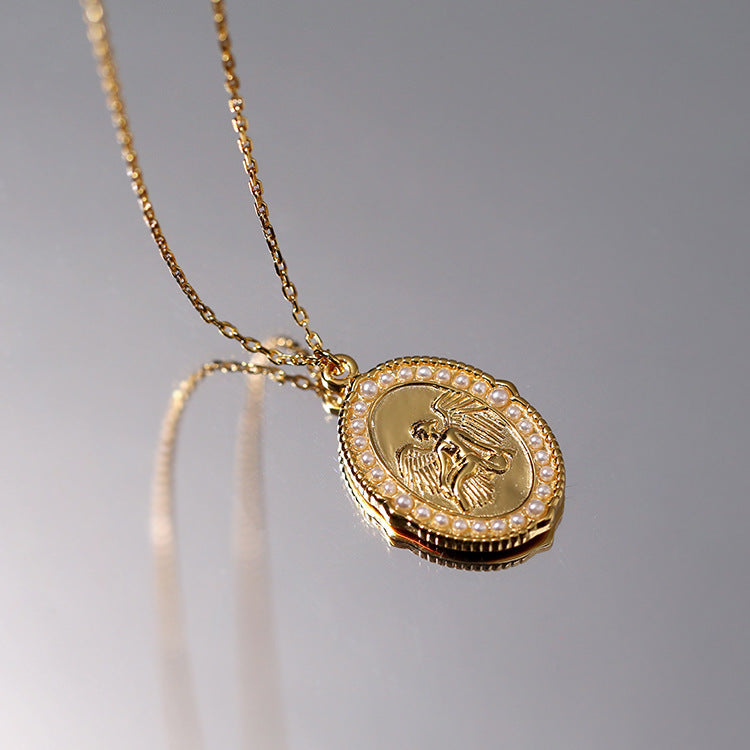 Chaîne avec Pendentif Ange Argent 925 – Symbole de Protection et Élégance Spirituelle