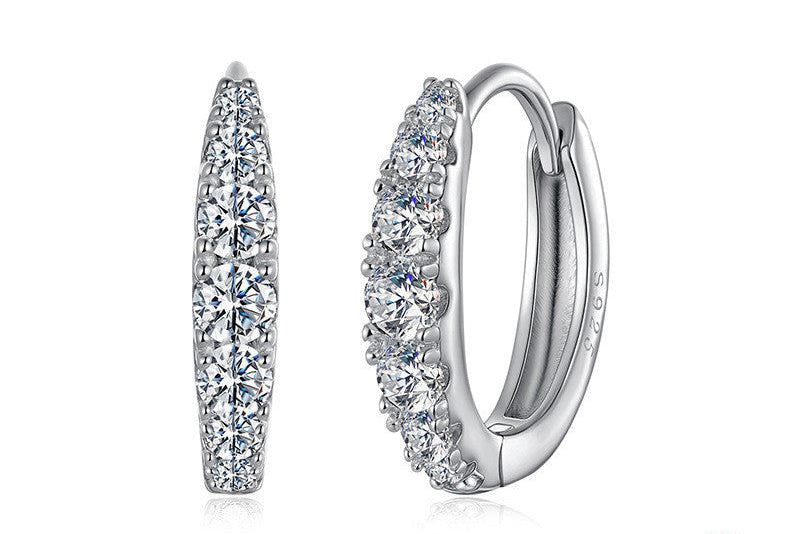 Boucles d’oreilles Femme Moissanites en Argent S925 - Brillance Raffinée