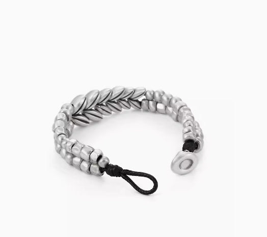 Bracelet d’oreille en ARGENT STERLING 999 pour homme avec perles design