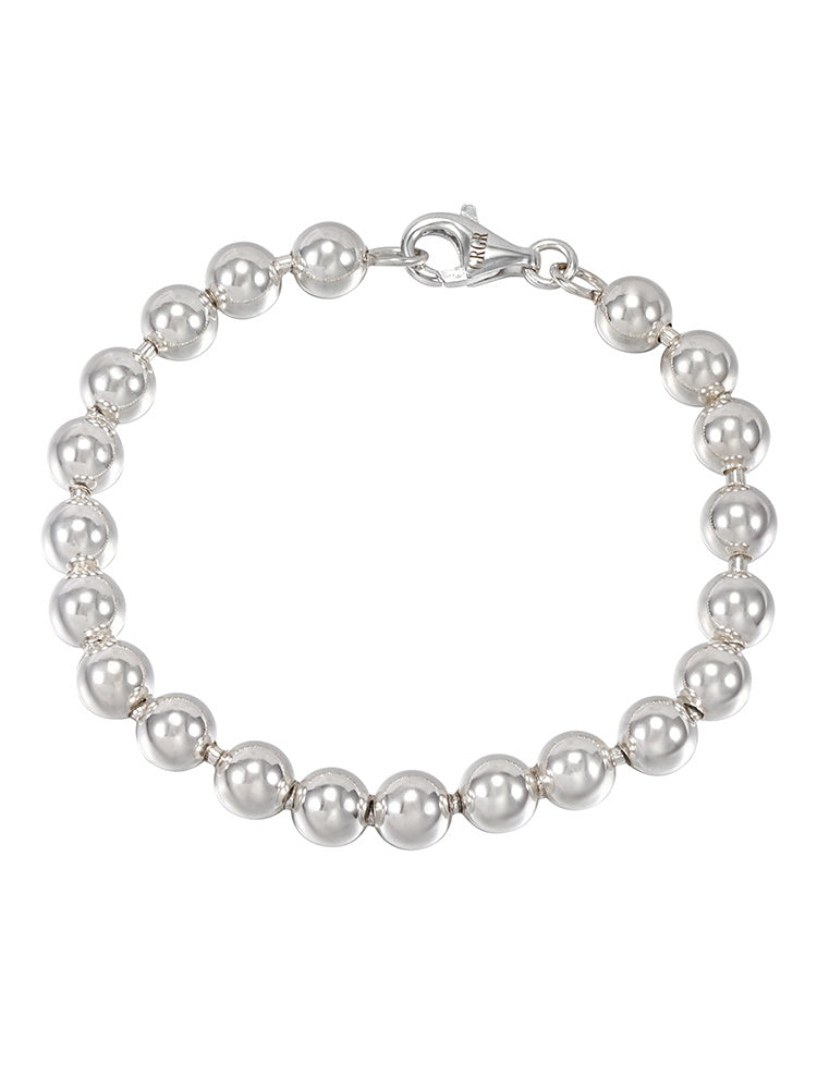 Bracelet en ARGENT 925 avec PERLES Rondes – Élégance et Caractère