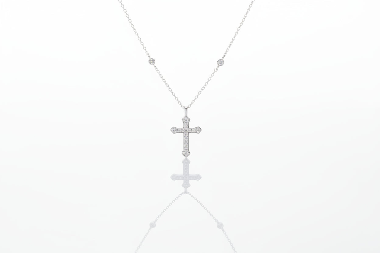 Collier unisexe Croix Argent s925 – Bijou Tendance