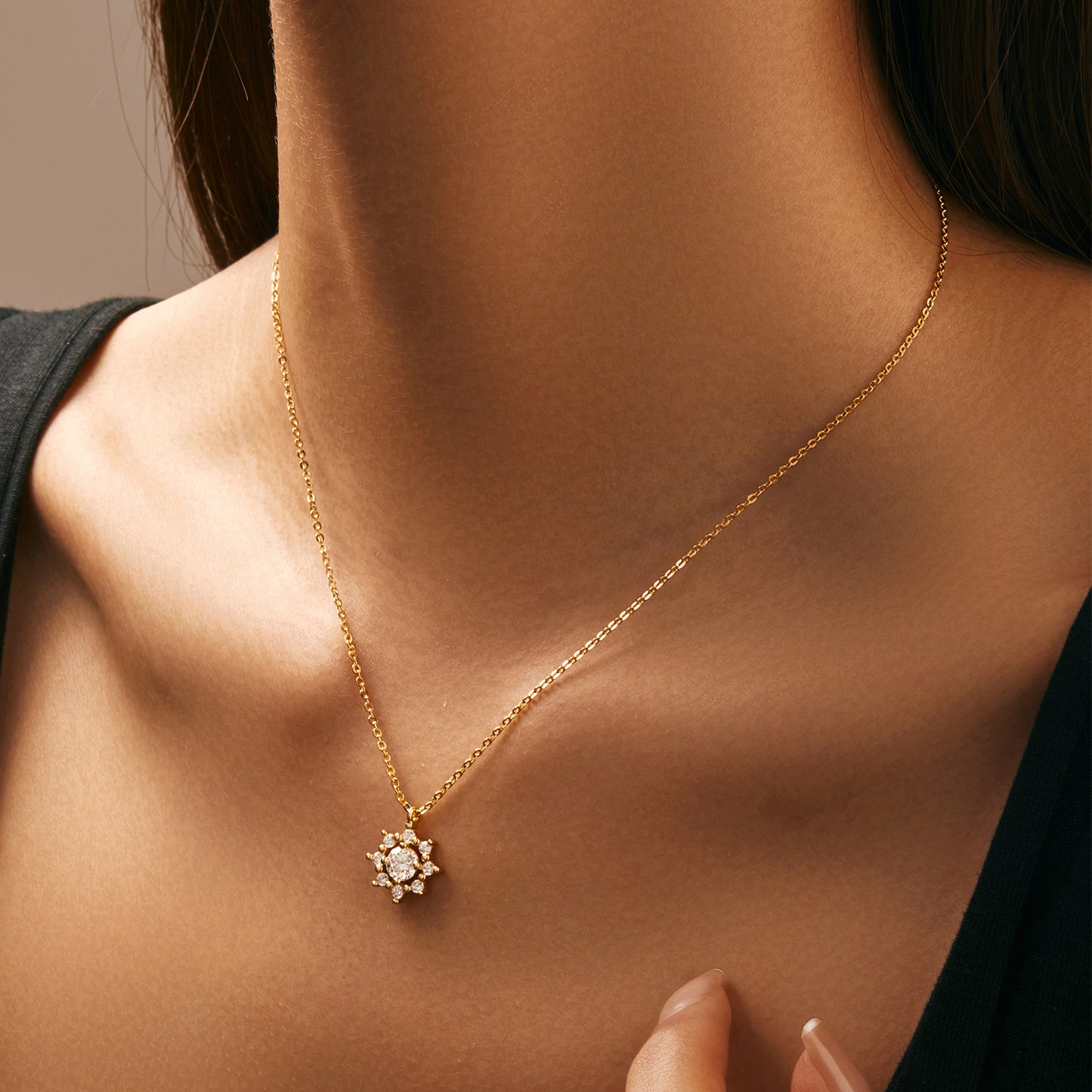 Chaîne Flocon de Neige en ARGENT S925 avec Moissanite – Éclat Givré et Élégance