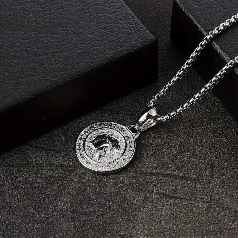 Chaîne Homme Gladiateur en ACIER TITANE plaqué Or ou Argent – Style Rétro et Puissant