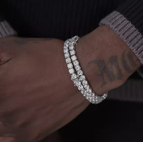 Bracelet Tendance Unisexe en ARGENT S925 ultra-brillant