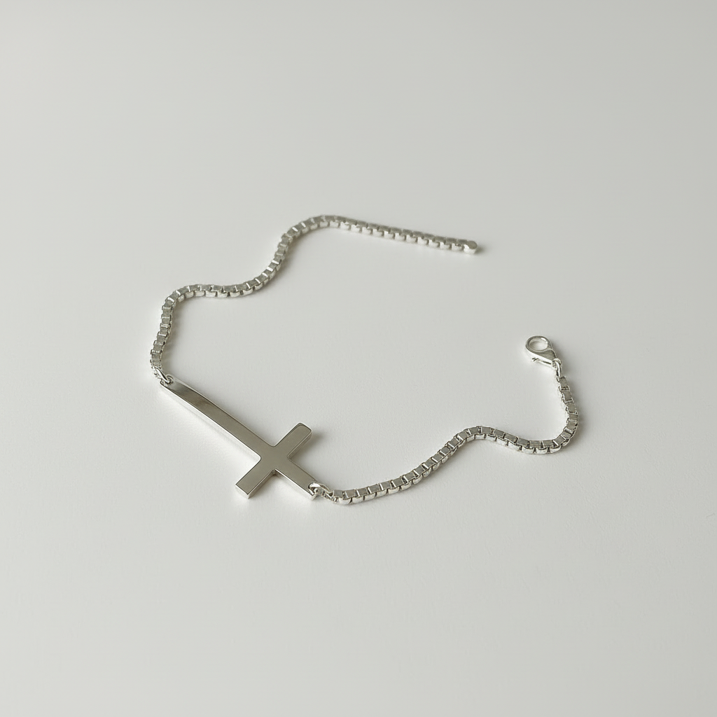 Bracelet Femme Croix Argent 925