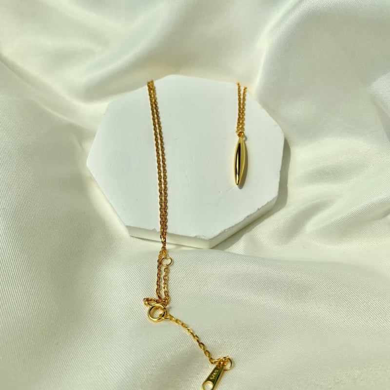 Collier Femme en Argent 925 Doré – Pendentif minimaliste