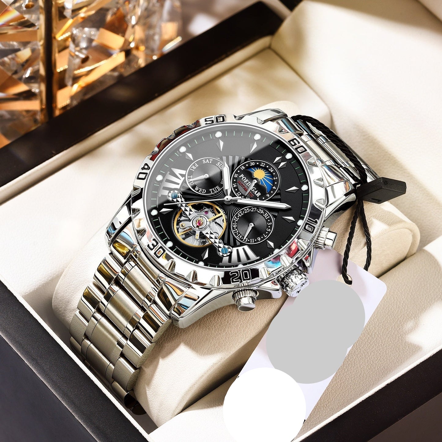 Montre Homme Mécanique Automatique – Élégance Classique et Précision Sans Batterie