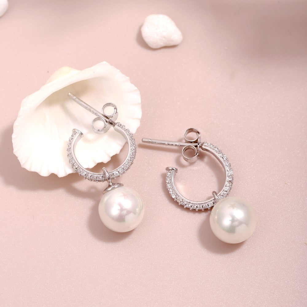 Boucles d’oreilles Femme Perles de Luxe en Argent 925 – Beauté Délicate