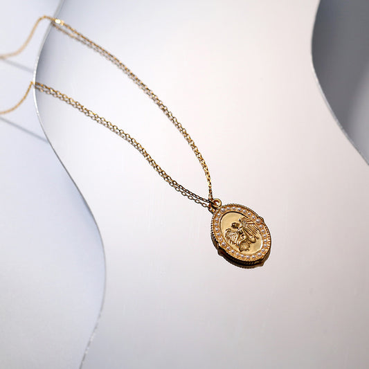 Collier Femme Ange Argent 925  – Symbole de Protection et Élégance Spirituelle