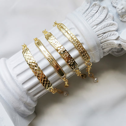 Bracelet Anglais en ARGENT S925 avec Perles Baroques – Style Audacieux et Élégant