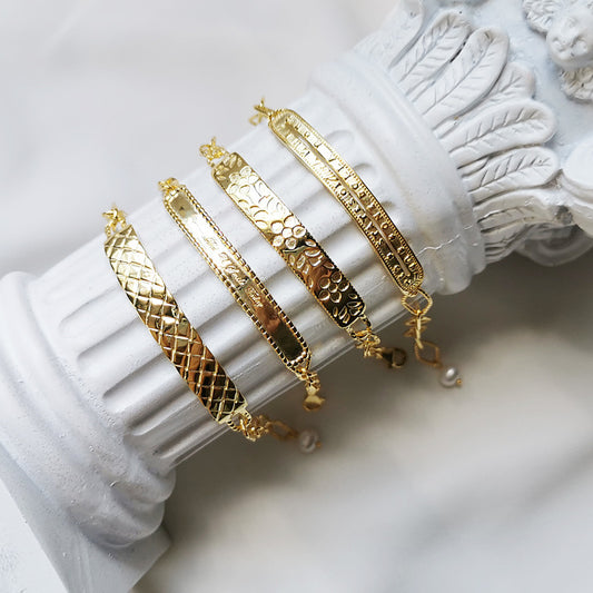 Bracelet Anglais en ARGENT S925 avec Perles Baroques – Style Audacieux et Élégant