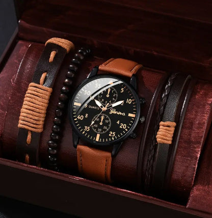 Montre Homme à Quartz avec Bracelet – Style Simple & Tendance