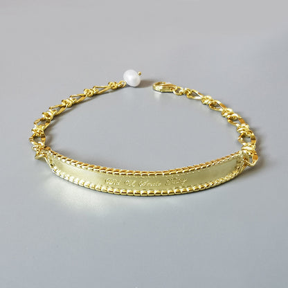 Bracelet Anglais en ARGENT S925 avec Perles Baroques – Style Audacieux et Élégant