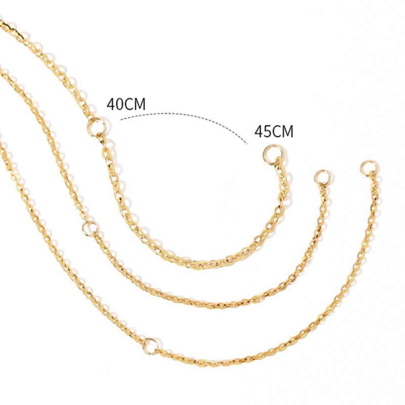 Chaîne Ajustable en OR 18 Carats pour Clavicule – Élégance Discrète et Confort Haut de Gamme