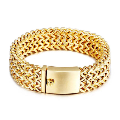 Bracelet Femme Moderne Plaqué Or 18K – Élégance Urbaine