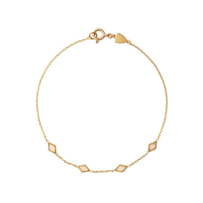Bracelet en ARGENT STERLING S925 avec Pierres Précieuses Naturelles – Améthyste, Topaze et Diamants