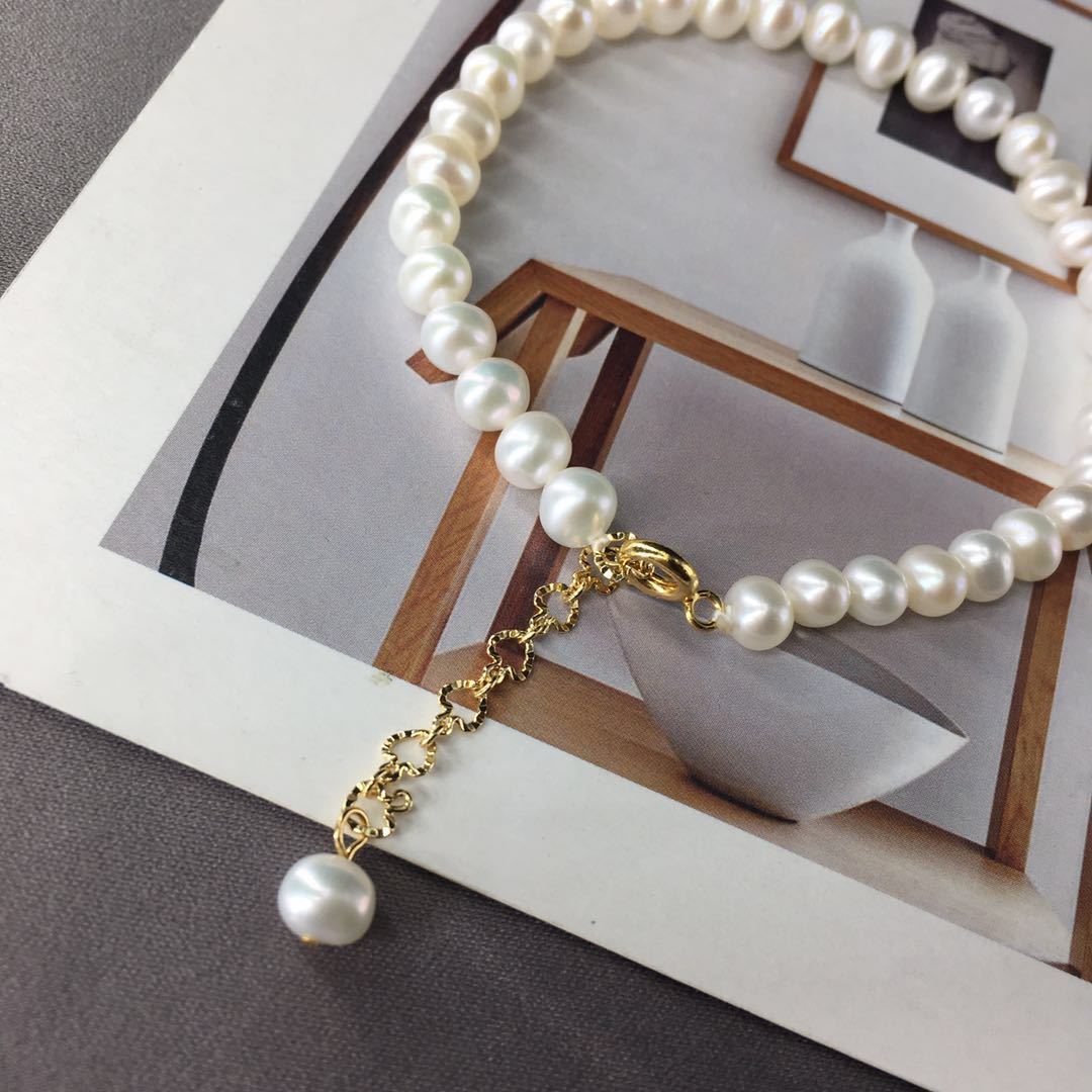 Bracelet de PERLES d’Eau Douce 5–6 mm – Élégance Naturelle et Style Intemporel
