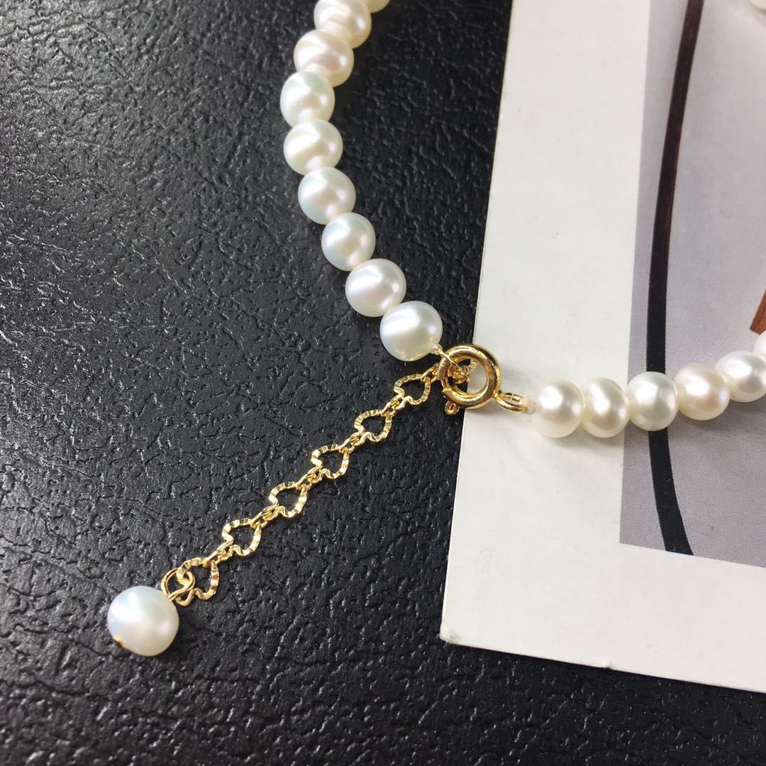 Bracelet de PERLES d’Eau Douce 5–6 mm – Élégance Naturelle et Style Intemporel
