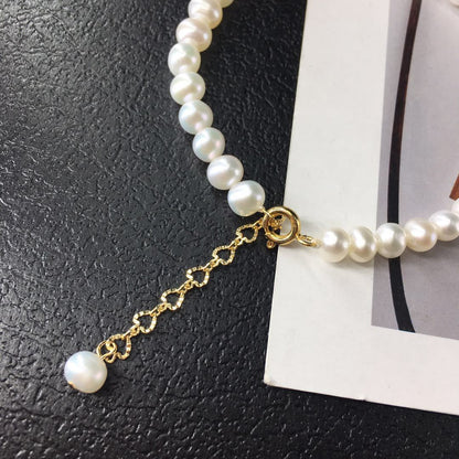 Bracelet de PERLES d’Eau Douce 5–6 mm – Élégance Naturelle et Style Intemporel