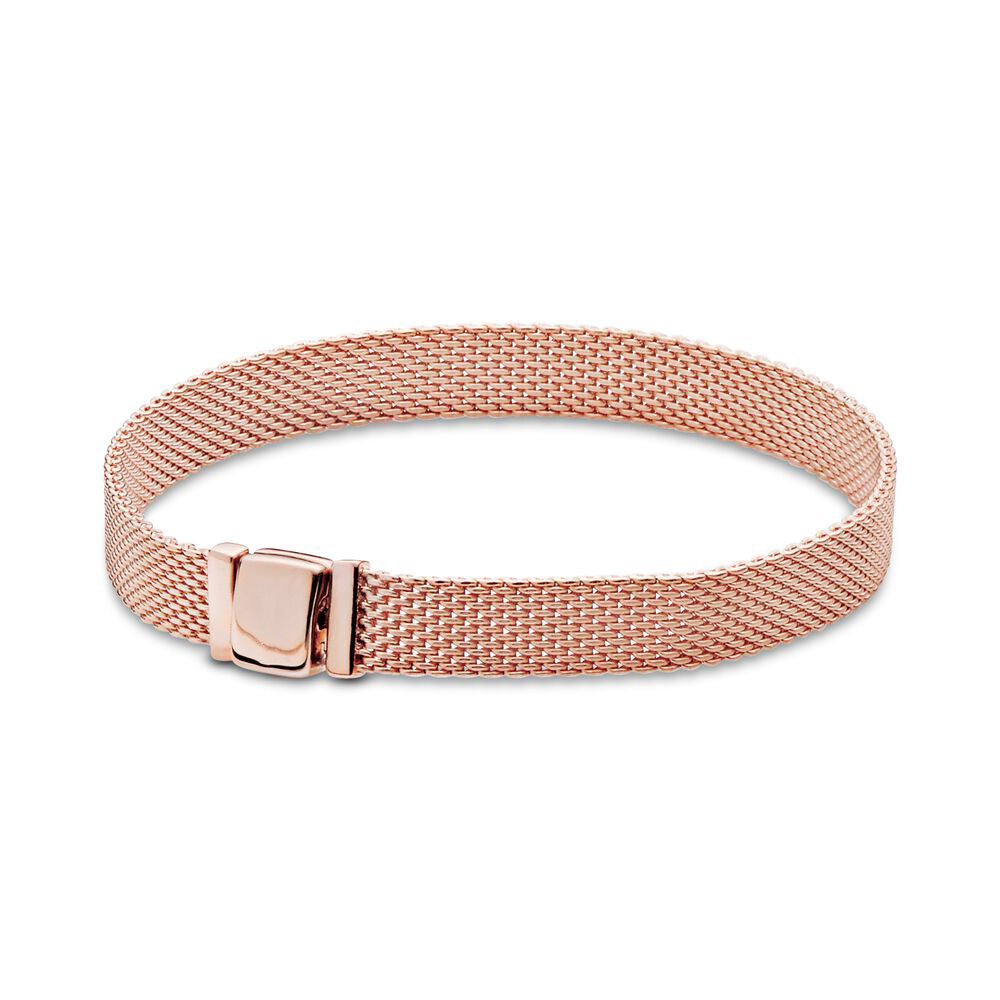 Bracelet en Maille à Maillons Rectangulaires – ARGENT 925 Chic et Contemporain