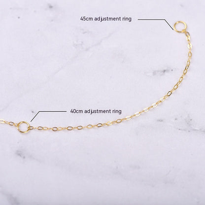 Chaîne en OR jaune 18 carats pour femme – Maillons ronds minimalistes