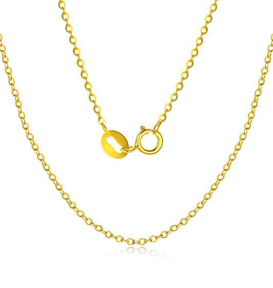 Chaîne Femme en OR 18 carats – Maillons ronds minimalistes