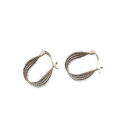 Boucles d’Oreilles Torsadées en ARGENT 925 – Chic & Élégance Quotidienne