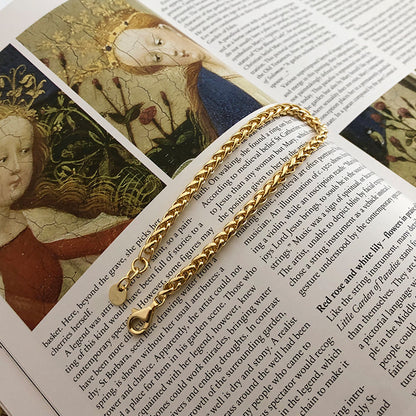Bracelet Chaîne Dorée en ARGENT – Style Tendance Chic