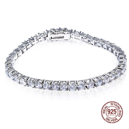Bracelet en ARGENT S925 avec Zirconia – Élégance lumineuse et intemporelle