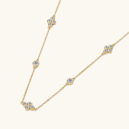 Collier Femme Argent 925 avec Moissanite – Chaîne Fine Élégante