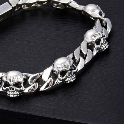 Bracelet Homme Argent « Skull Chain »