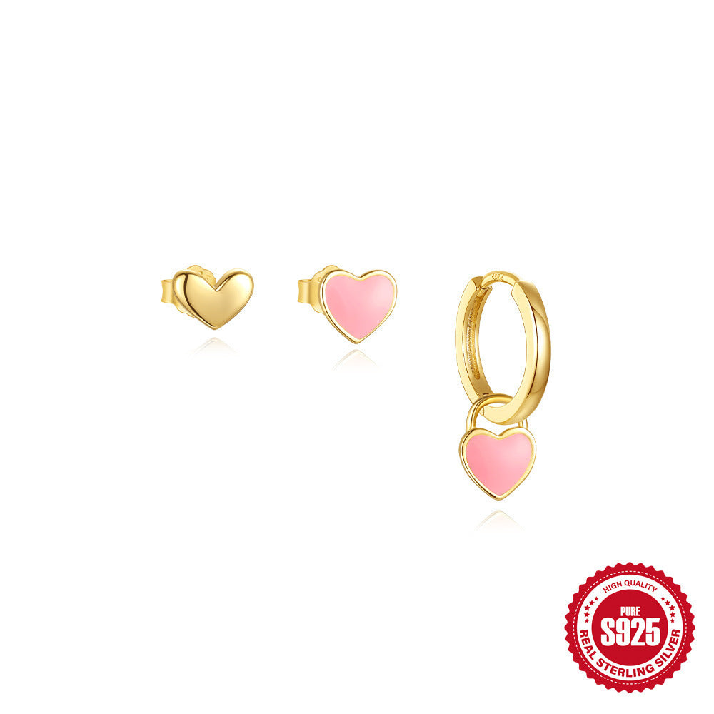 Boucles d’Oreilles Trio tendance en ARGENT 925  – Style Chic Doux