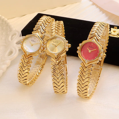 Montre Femme Dorée Raffinée – Élégance Fine et Finition Chic au Quotidien