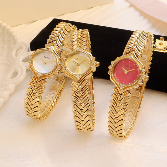 Montre Femme Dorée Raffinée – Élégance Fine et Finition Chic au Quotidien