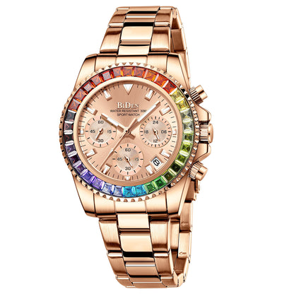 Montre Femme Stylée et Étanche – Design Tendance et Boîtier Métal Chic
