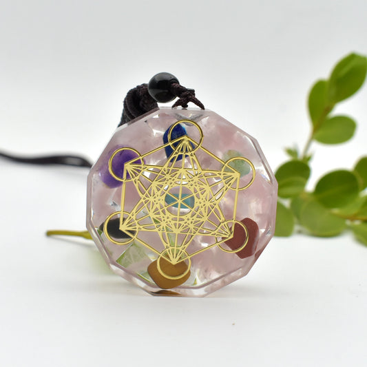 Collier Orgonite Chakras & Reiki – Énergie de Guérison et Harmonie Intérieure