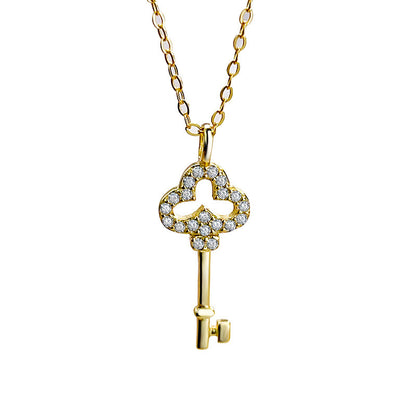 Collier Femme Clé en Argent 925 – Symbole d’Amour et de Chance