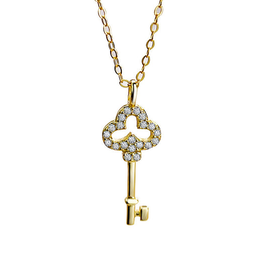 Collier Femme Clé en Argent 925 – Symbole d’Amour et de Chance