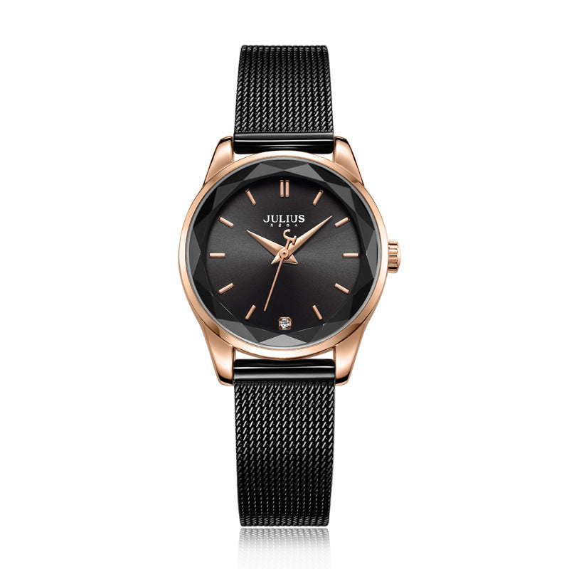 Montre Femme Tendance Étanche avec Mouvement Japonais – Élégance Compacte