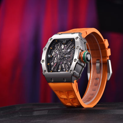 Montre Carrée de Luxe pour Homme – Mouvement Quartz & Calendrier Intégré
