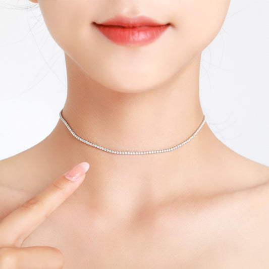 Chaîne Luxe en ARGENT S925 à micro-diamants – Style Influenceur