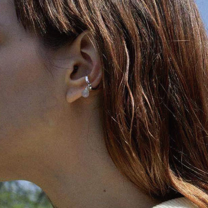 Boucles d’oreilles légères en ARGENT 925 Plaqué Or 18 carats avec Perles – Élégance subtile
