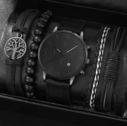 Montre Homme à Quartz avec Bracelet – Style Simple & Tendance