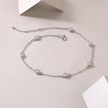 Bracelet en ARGENT S925 avec Diamants Mosan | Éclat de luxe à porter tous les jours