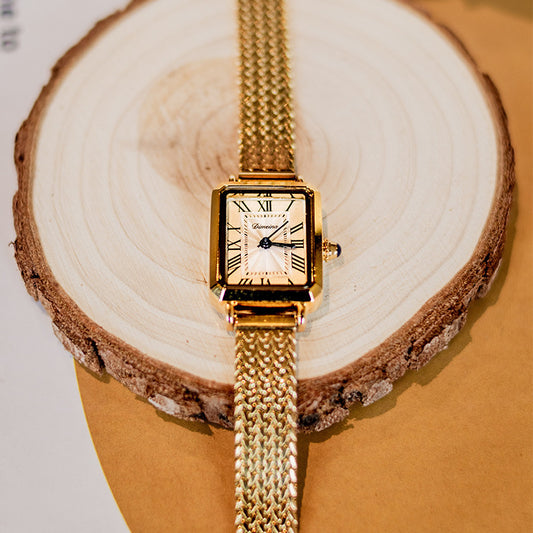 Montre Femme Vintage Rectangulaire  – Élégance Intemporelle